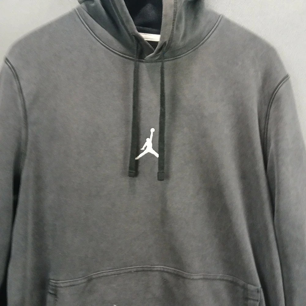 Air Jordan Dri Fit Hoodie Mens Large Dark Gray Fleece Lined Athletic Walking